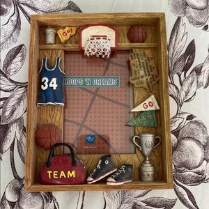 Assorted kids picture frames and photo album